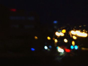 Defocused lights at night