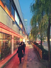 People walking in city