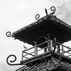 Low angle view of built structure against sky