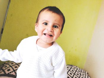 Portrait of cute baby boy