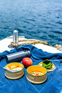 Close-up of food on table