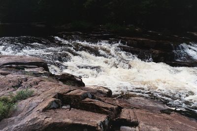 Water splashing in sea