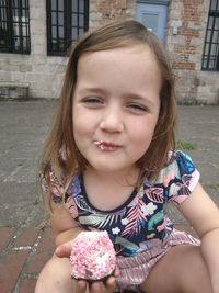 Portrait of cute girl