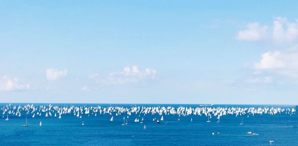 Scenic view of sea against sky