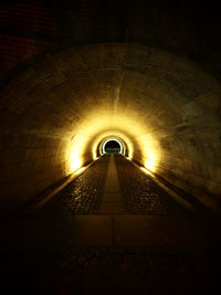 Illuminated tunnel