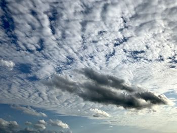 Low angle view of clouds in sky