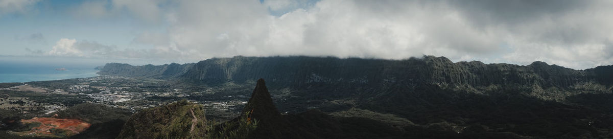 Panoramic view of landscape against sky