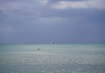 Scenic view of sea against sky