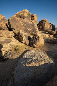 Rock formations against sky