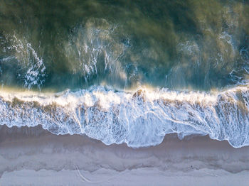 Aerial view of sea and beach