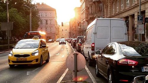 Traffic on city street