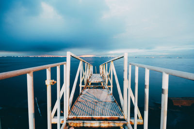 Pier on sea