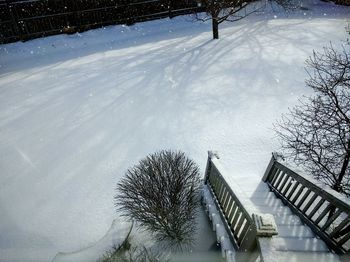 Scenic view of snow covered landscape