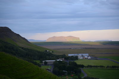 Scenic view of landscape against sky