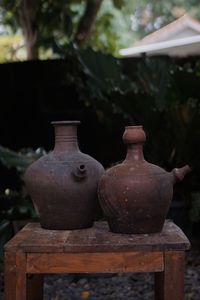 Close-up of old objects