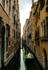 Canal amidst buildings in city