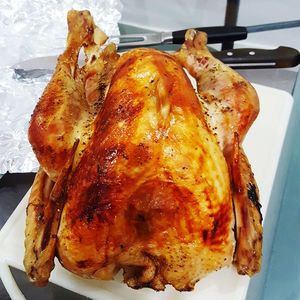 Close-up of roasted meat