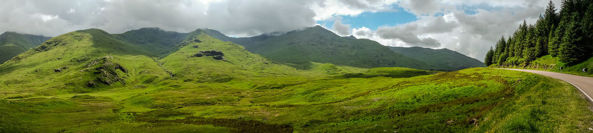 Panoramic view of landscape against sky