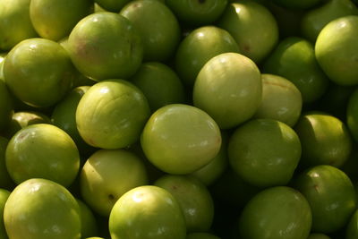 Full frame shot of jujube in market