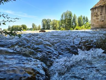 Scenic view of river against sky