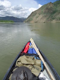 Scenic view of river against sky