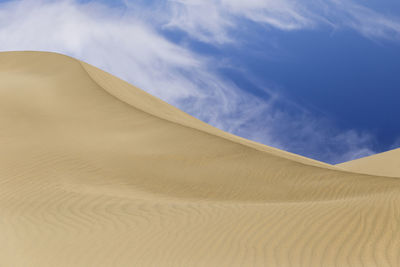 Scenic view of desert against sky