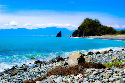 Scenic view of sea against sky