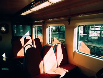 Interior of train