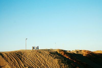 Scenic view of landscape against clear sky