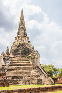 The thai wat phra si sanphet in ayutthaya thailand southeast asia