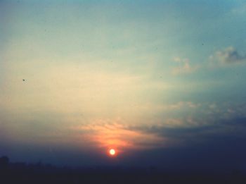 Scenic view of sky during sunset