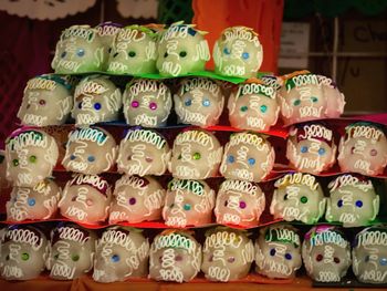 Full frame shot of market stall