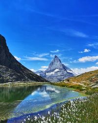 Matterhorn reflected in the water