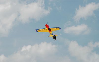 Low angle view of cloudy sky