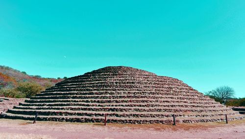 Close-up of roof against clear blue sky