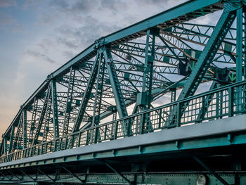 Low angle view of bridge against sky