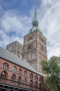 Low angle view of historical building against sky