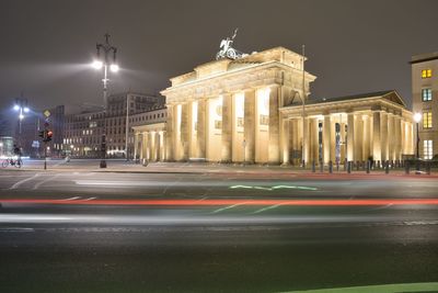 City street at night