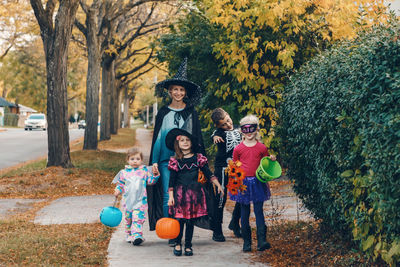 People in park during autumn