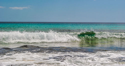 Scenic view of sea against sky