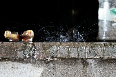 Close-up of water fountain