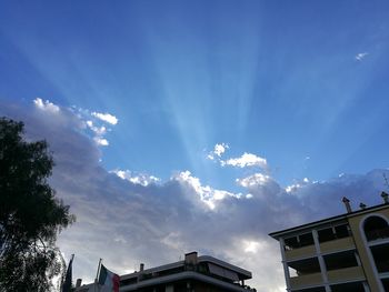 Low angle view of building against sky