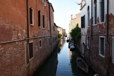 Canal amidst buildings in city