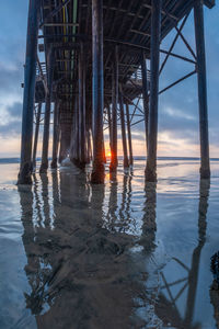 Sunset at the oceanside pier