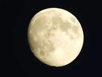 Low angle view of moon in sky