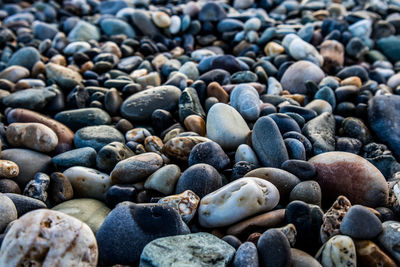 Full frame shot of pebbles