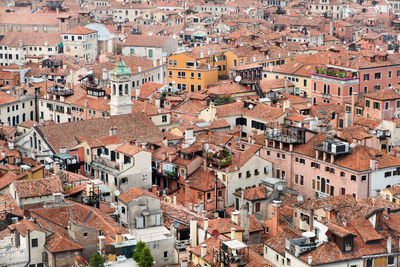 High angle view of cityscape