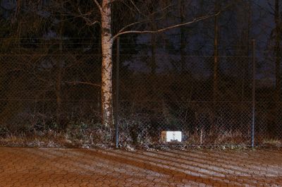 View of rural landscape at night