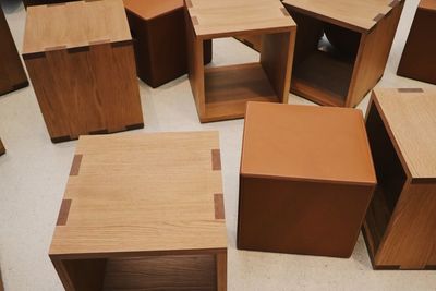 Full frame shot of wooden table