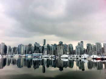 Boats in harbor